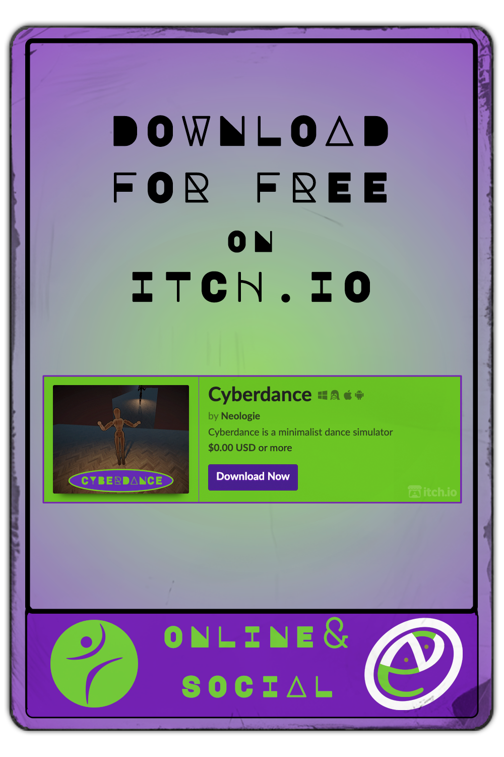 Links table for CYBERDANCE main webpage and ocial accounts - Coming soon
